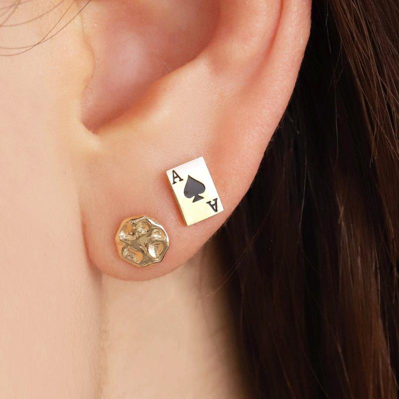 14K 18K 시크 에이스 피어싱 [낱개]