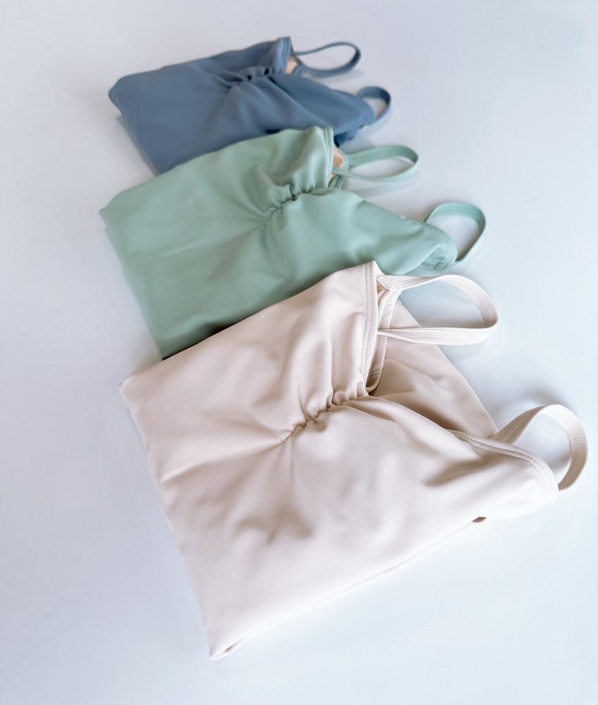 [Two Pinches Leotard] 투 핀치 캐미솔 레오타드 (바닐라크림) / 성인 취미 발레복 무용복