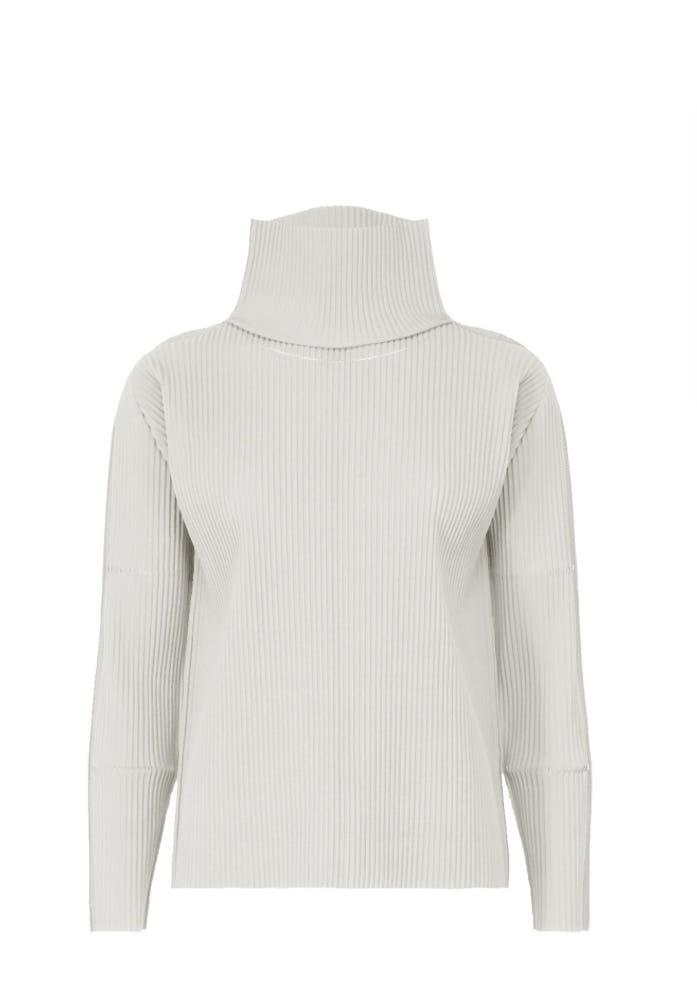 23년 9월 me 이세이미야케 FINE KNIT PLEATS COLOR 2 탑 MI34KJ621