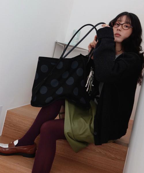 sio dot canvas bag (DG)