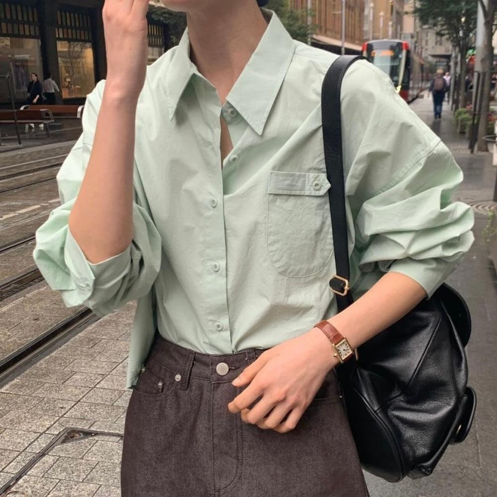 (민트당일) 오버테이크 프리미엄 비조 셔츠