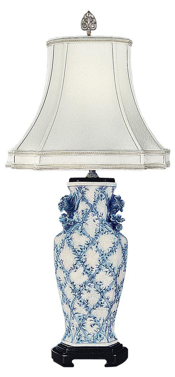 Marilyn Porcelain Table Lamp, Blue/White