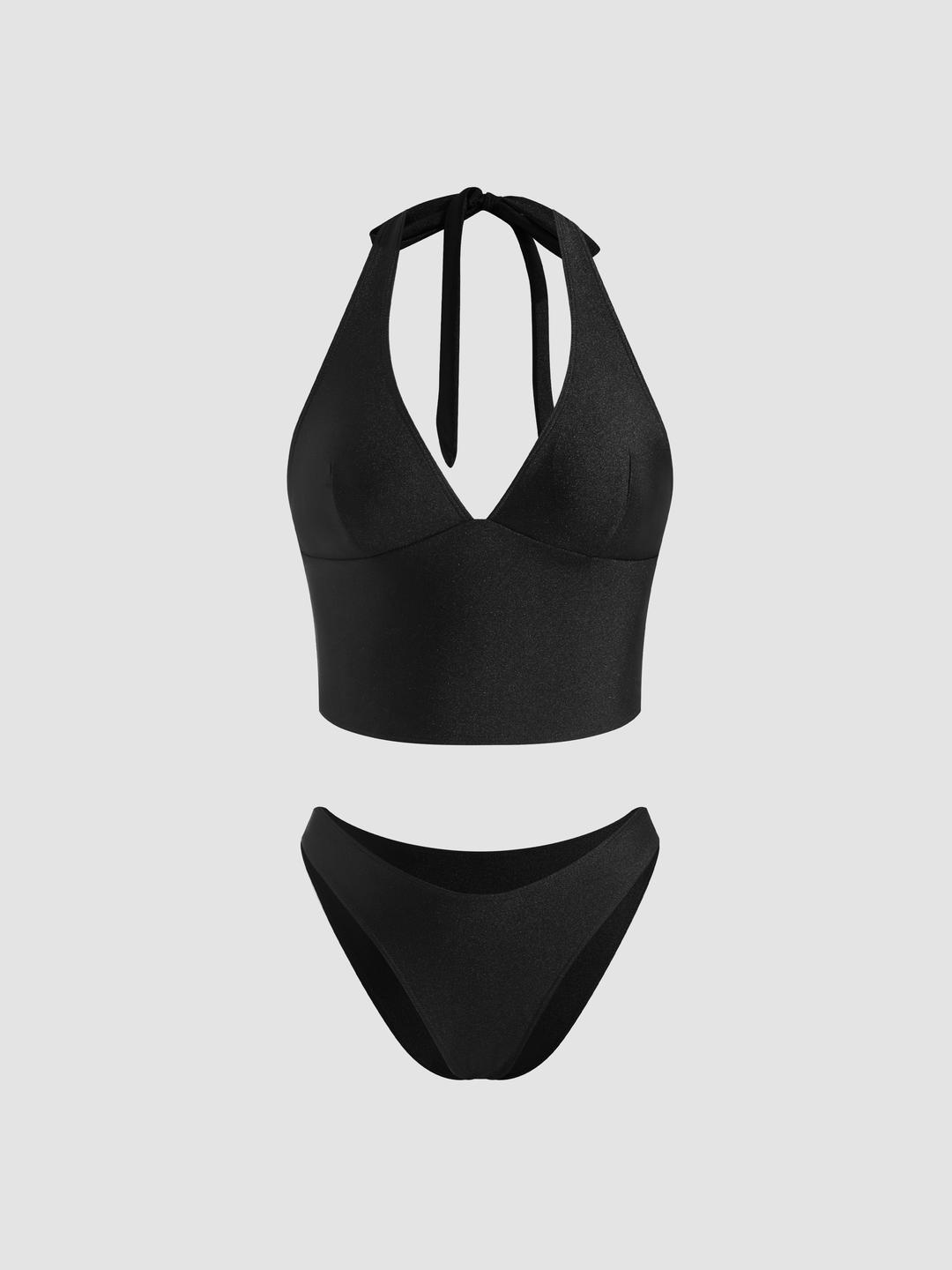 Halter Neckline Bikini Set