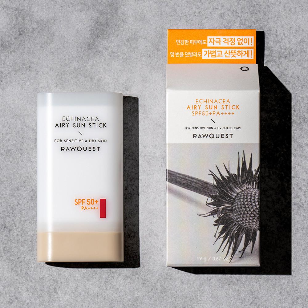 로우퀘스트 에키네시아 추출물 에어리 선스틱19g 모공케어 유기자차 SPF50+PA++++