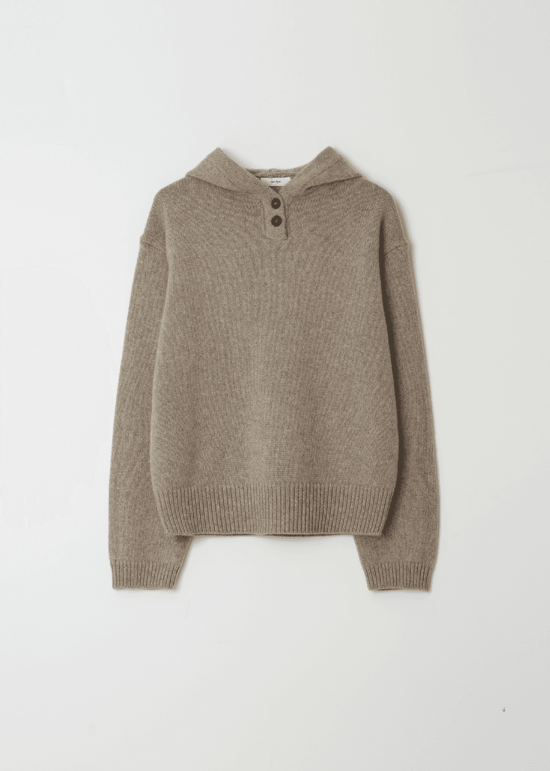 Hoodie Wool Knit Top(Mocha)