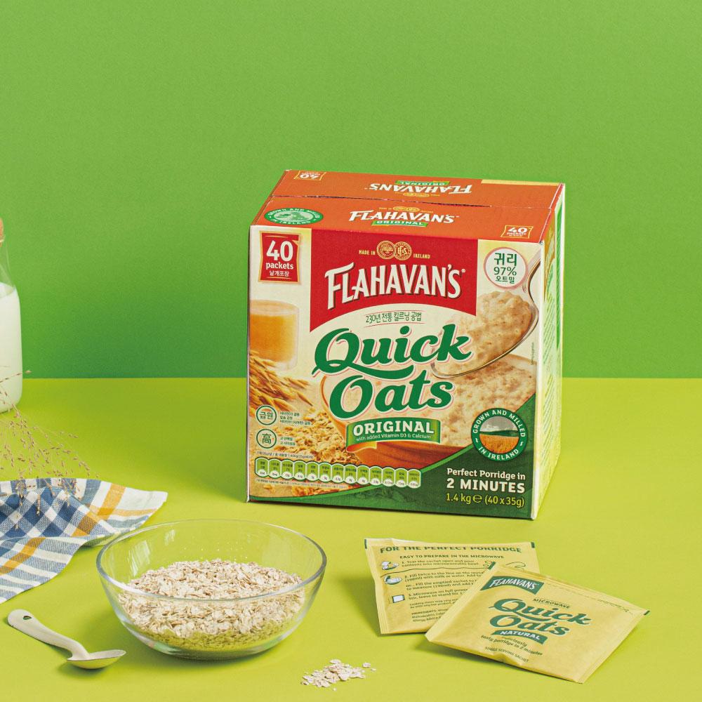 [플라하반] 퀵오트 오리지널 1.4kg 퀵롤드오트 압착귀리