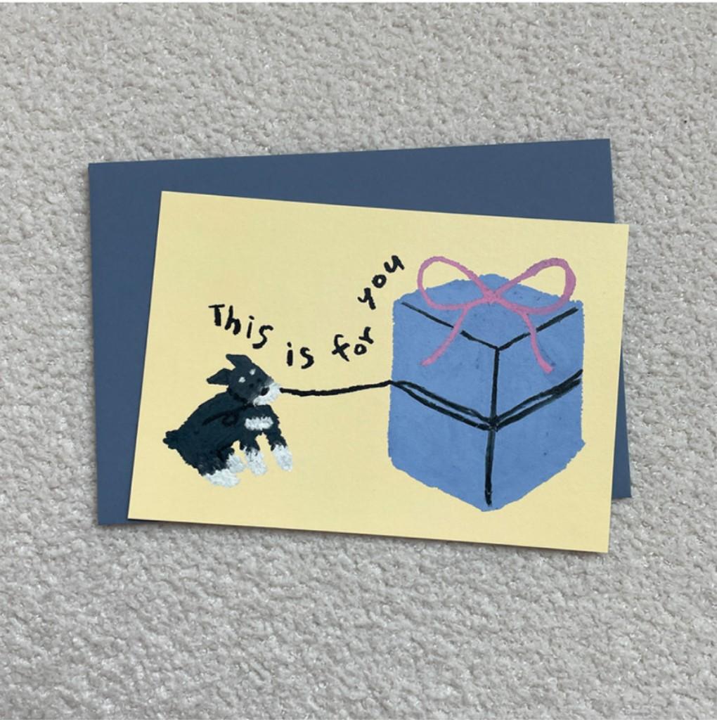 [발구락] This is for you (생일/축하해) 엽서&봉투 세트