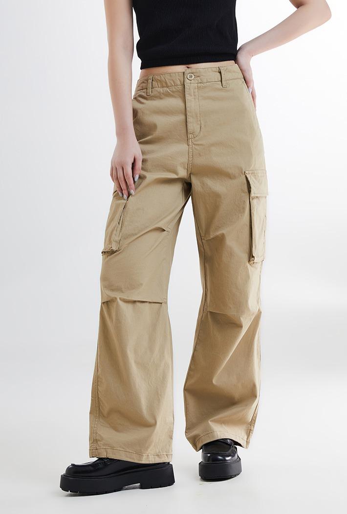 2-WAY 코튼 카고 와이드 팬츠_SPTCE23G91