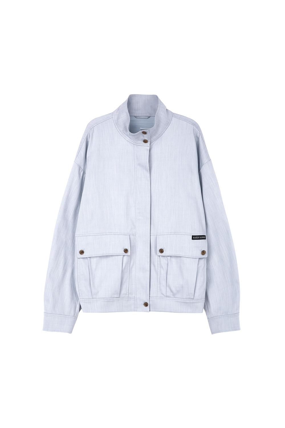 Chambray Blouson Jacket, Iceberg