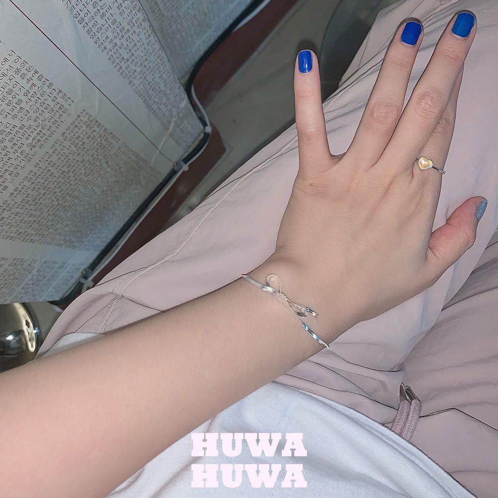 듀이 빈티지 리본 92.5실버 뱀줄 팔찌