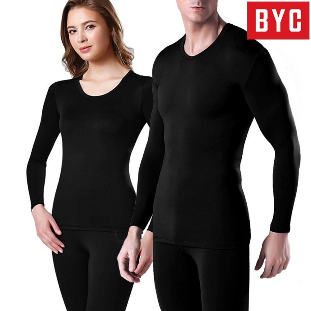 BYC 남성 내복 기모 발열 성인 내의 융 양모 보온 겨울 타이즈 상의 하의 세트