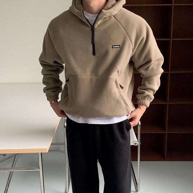 Egotistical 양털 아노락 후드티 new