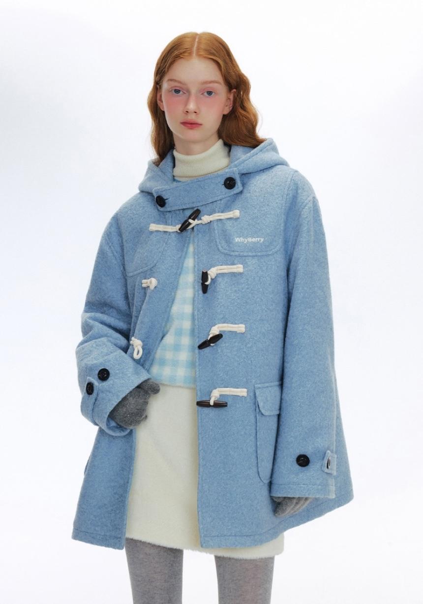 WhyBerry Puff Academy Hoodie Duffel Coat (2color)