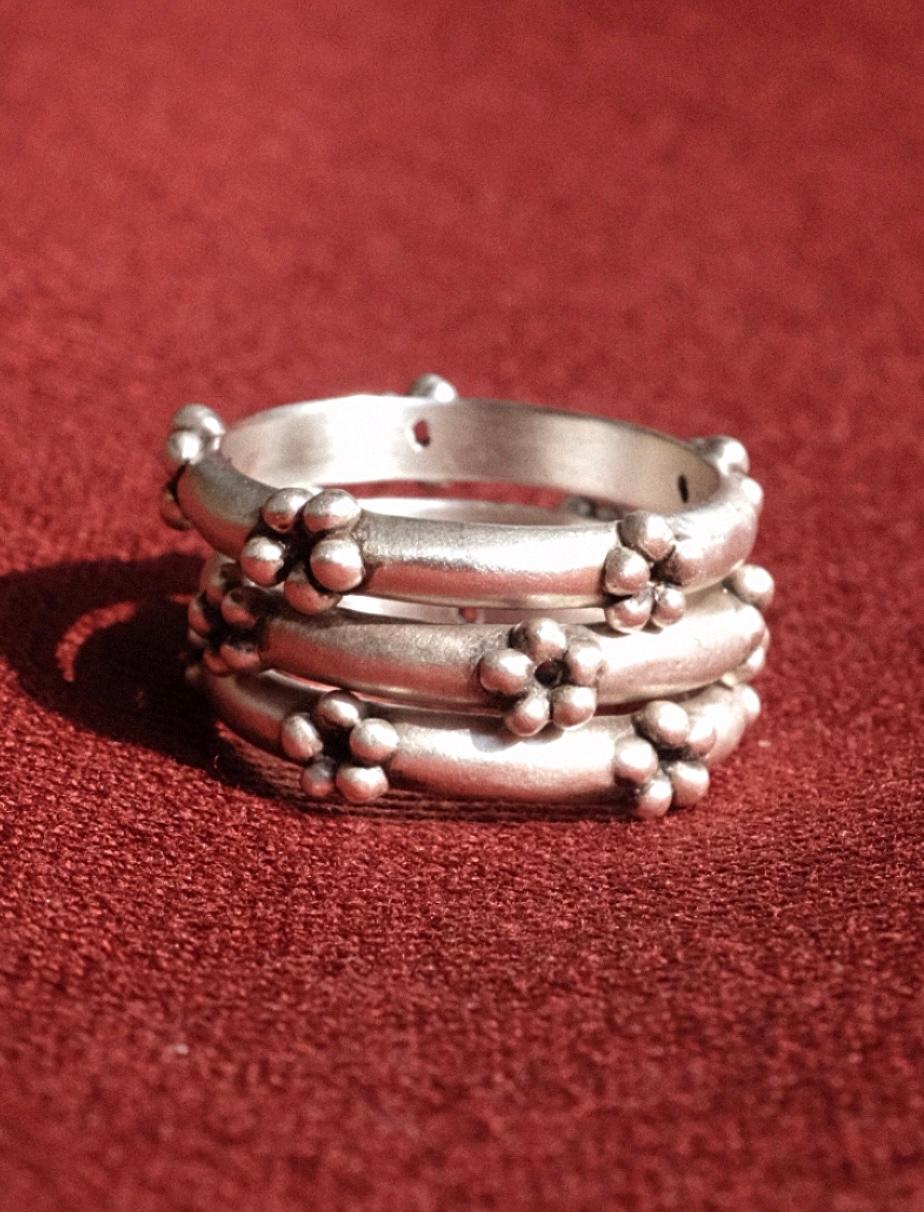 Verbena layered rings (set)