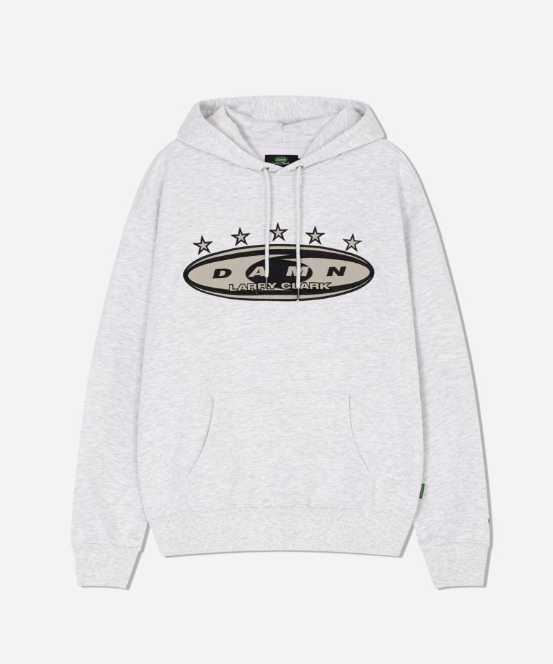 DAMN 5 STAR HOODIE LIGHT GRAY