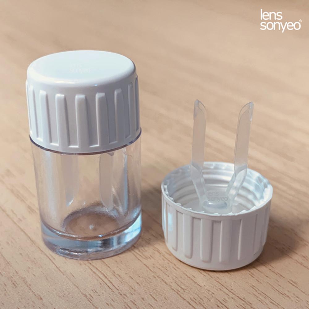렌즈소녀 싱글 하드렌즈케이스 드림렌즈통 반쪽홀더타입