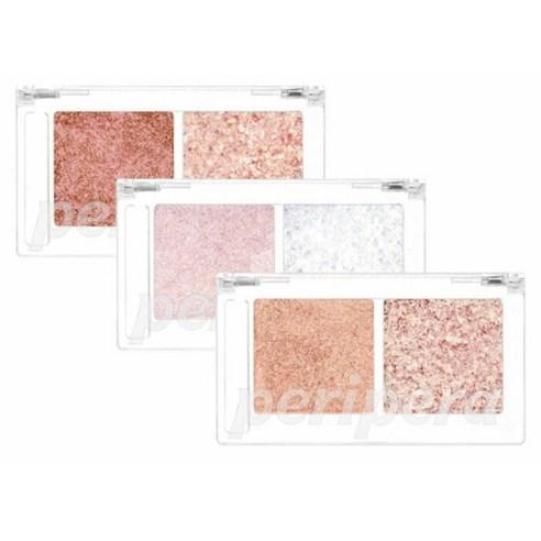 페리페라 듀오 포켓 글리터 섀도우 팔레트 3종 택1, -개, 03 솔티드 슈가플럼