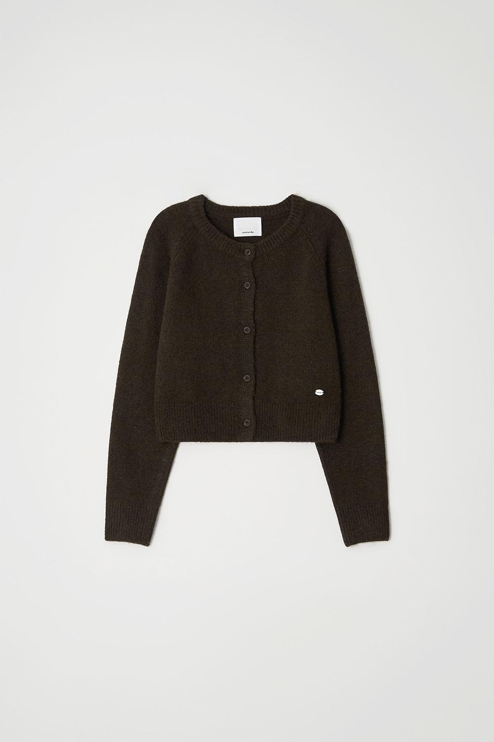 [3rd 1/6 순차배송] Leon round cardigan_Brown