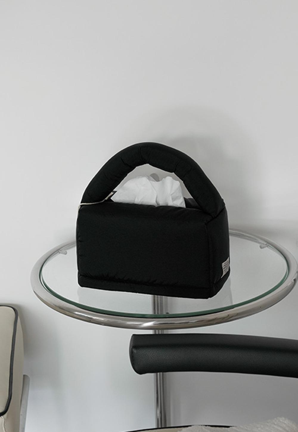 cuddle handgrip tissue case - black