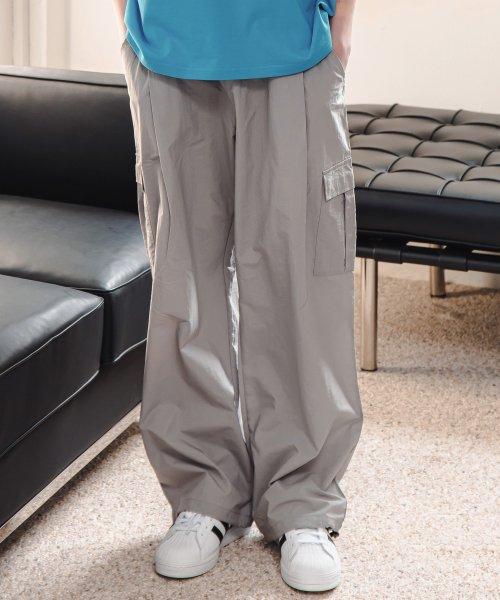 크리스피 나일론 카고 팬츠(그레이)