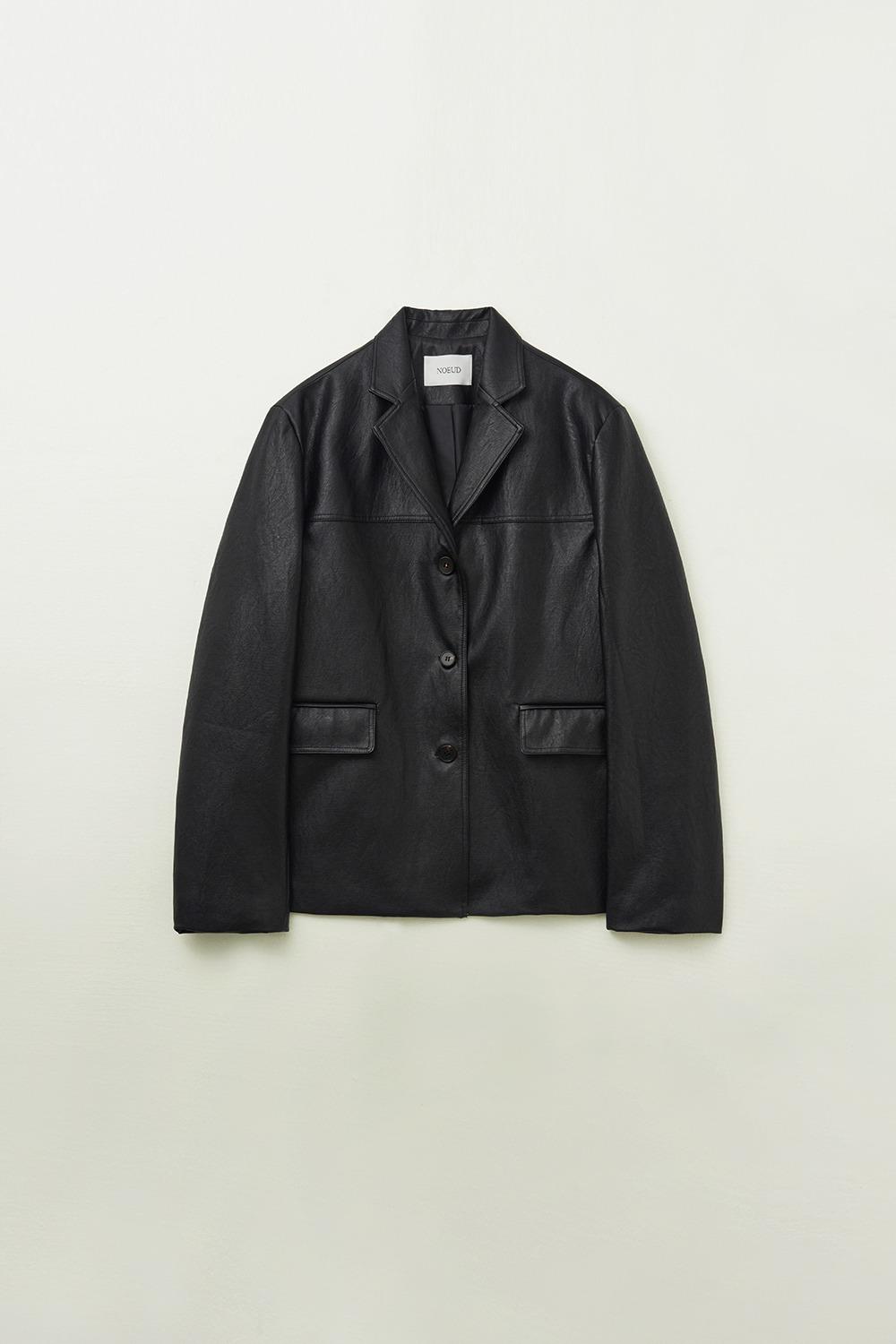 Noir leather jacket (Black)