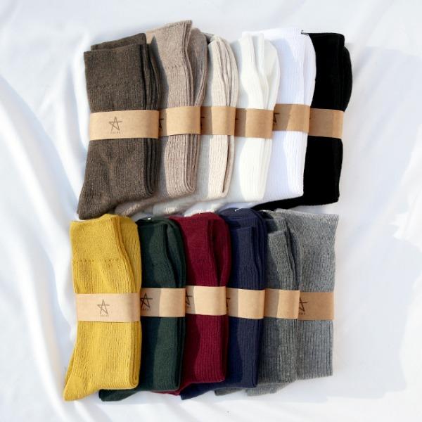 M512 남자 갑종 골지 긴양말 5켤레 세트