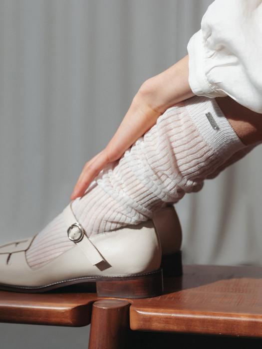 SEE-THROUGH KNEE SOCKS_TT3S706IV