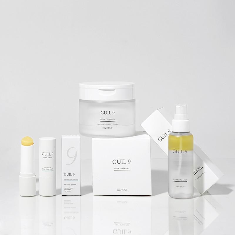 [100% 환불보장] 구일9 콜라겐 멀티밤 + 데일리 토너패드 + 에센셜 미스트 패키지 (3종) 세트상품