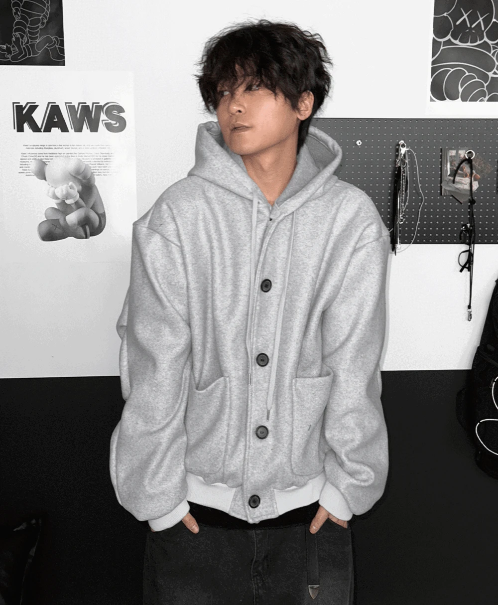[Wool] 폴든 모직 후드 자켓