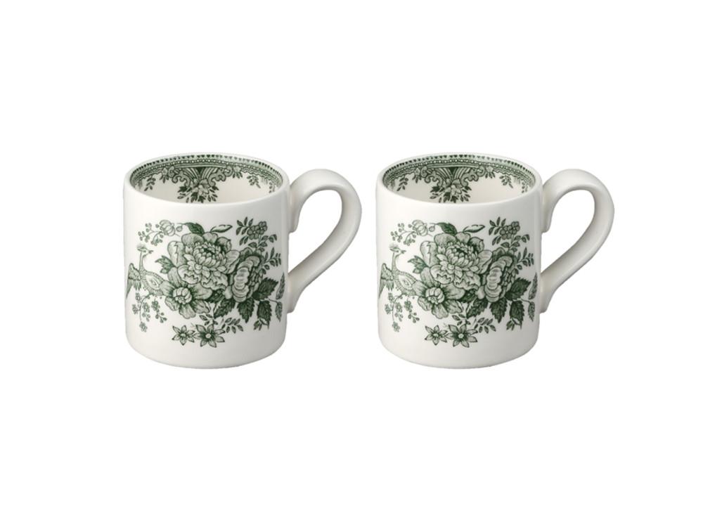 [버얼리] 다크 그린 아시아틱 페잔트 머그 세트