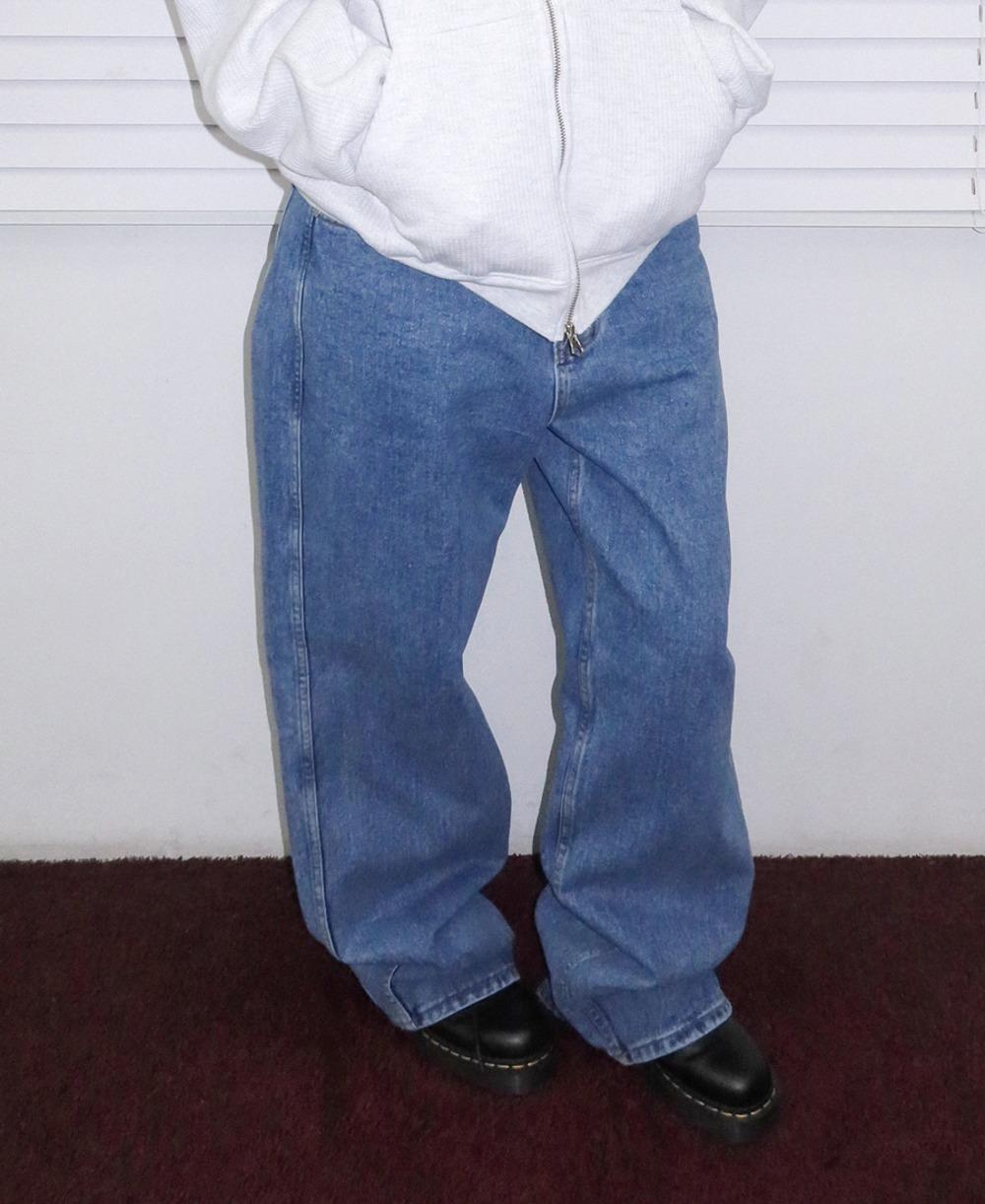 오웬 내추럴 와이드 데님팬츠