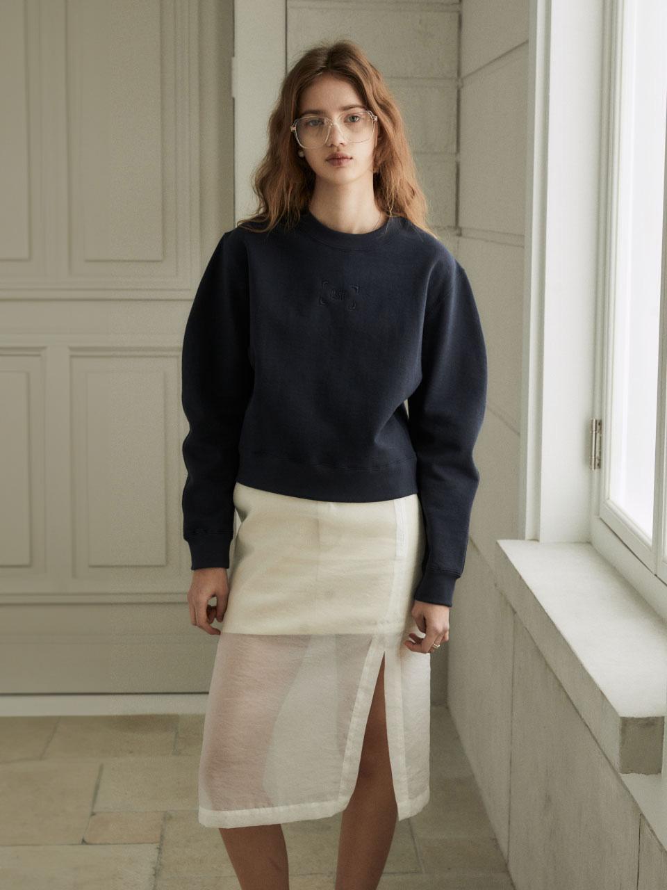 SHARD Musee Symbol Embroidery Sweatshirt_Navy