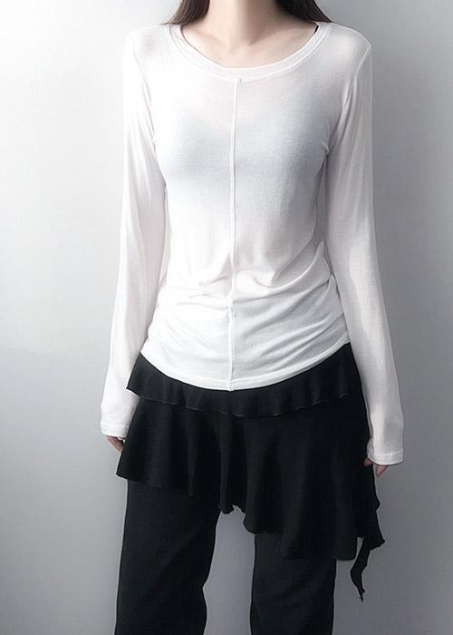 리브 라운드 레이어드 티 (3C)