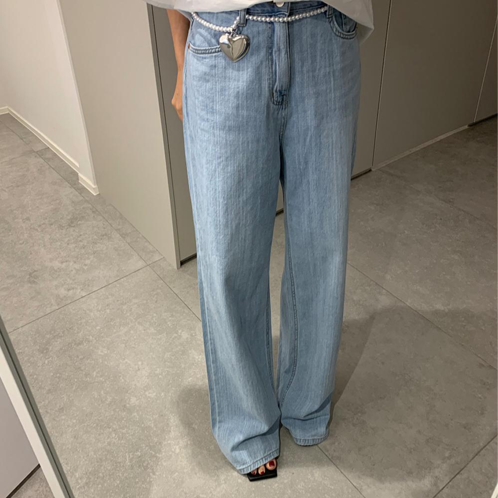 파인게이지 /아이스 이지썸머 루즈 데님팬츠