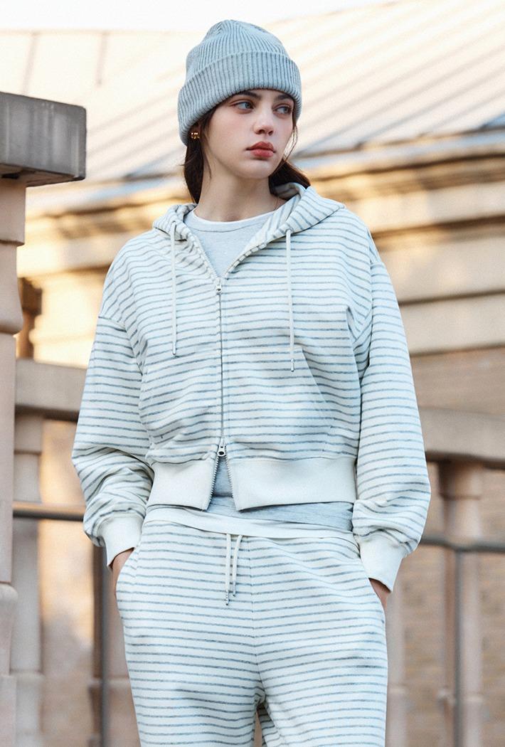 [프렌치테리] 여성 2-WAY 후드 집업_SPMZG23G01