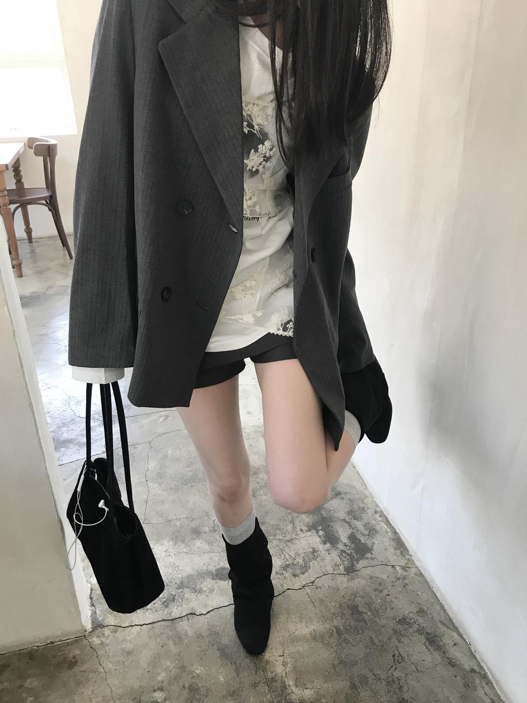 stripe double jacket