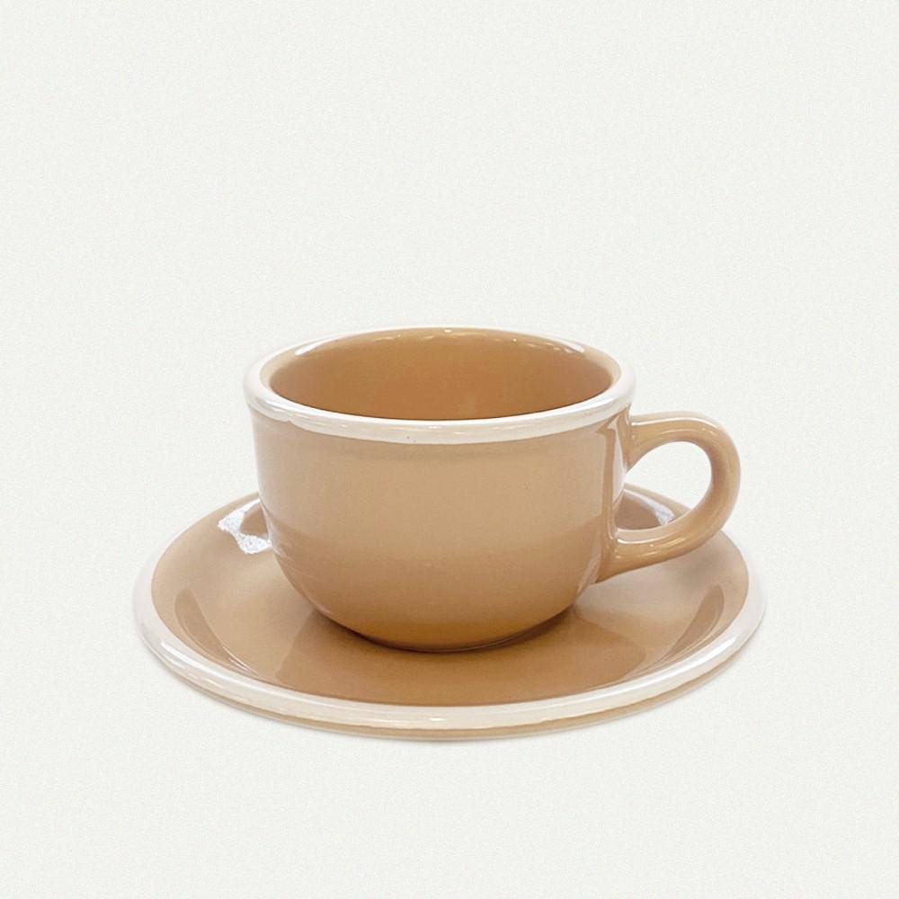 [VINTAGE] peach cream cup & saucer set