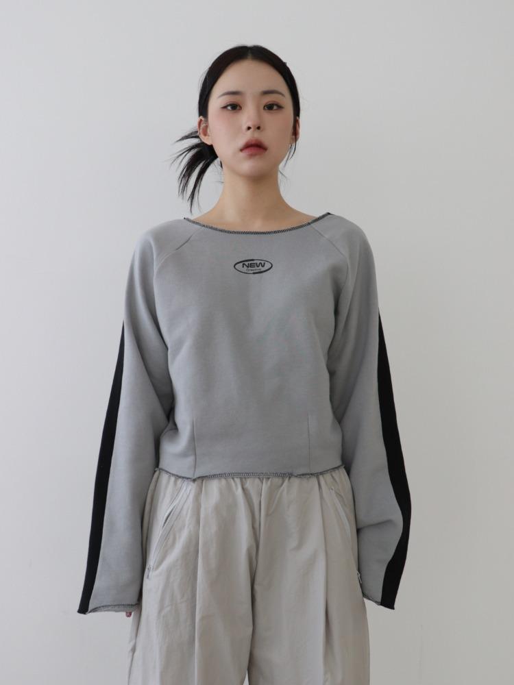 (3color)뉴크 라인 보트넥 긴팔티