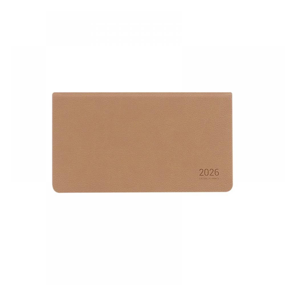 26년 캐주얼 플래너 위클리 48절A 내추럴브라운