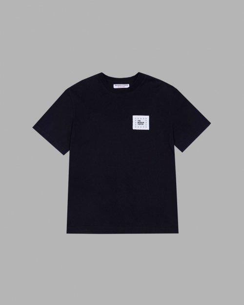 CUBIC LOGO STITCHED T-SHIRTS (BLACK)