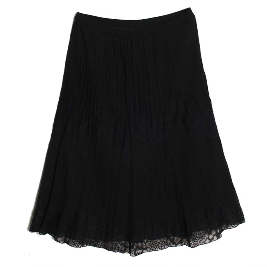leopard lace skirt