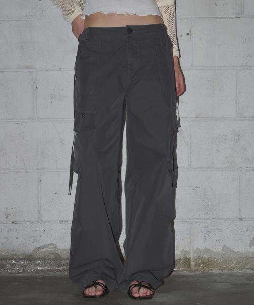 플랩 카고 팬츠 [DARK GREY]