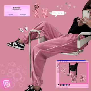 [힙스터/벨벳조거바지]루즈핏 빅사이즈 유니크 힙한 스트릿 데일리 포인트 컬러풀 삥줄 벨벳 밴딩 조거 바지