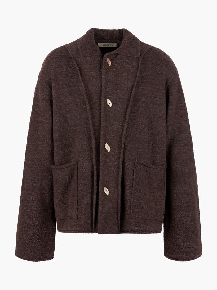 Sun-Bleached Knit Cardigan - Brown