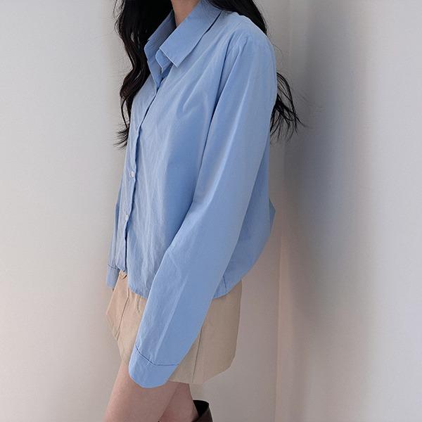 ♥8컬러/데일리템♥ 코이, 크롭 박시핏 무지 셔츠