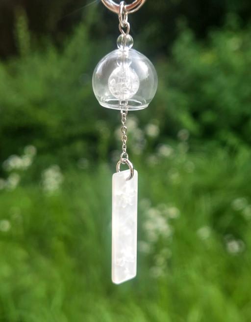 투명 후우링 자개장식 에어팟 다이어리 핸드폰키링 키홀더