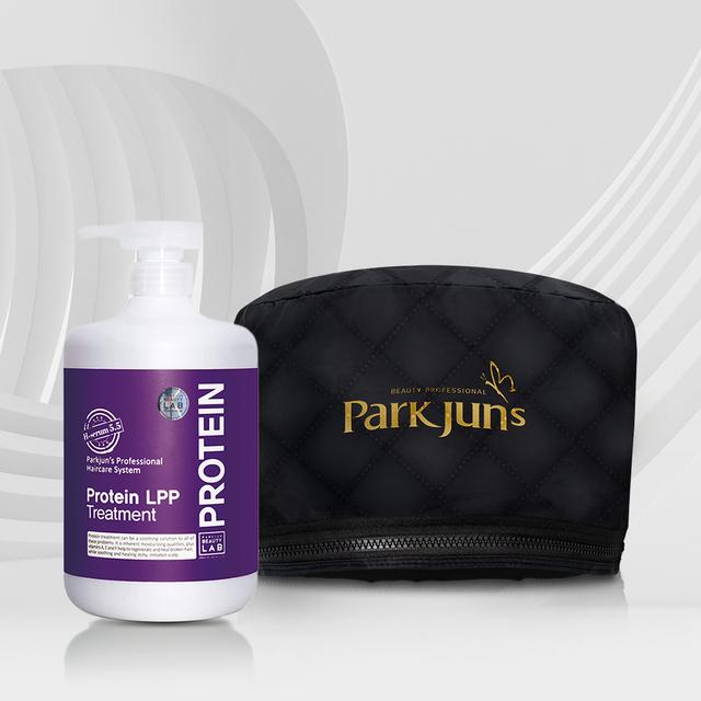 박준 LPP 트리트먼트 화이트머스크 1000ml+전기모자 블랙, 2종세트