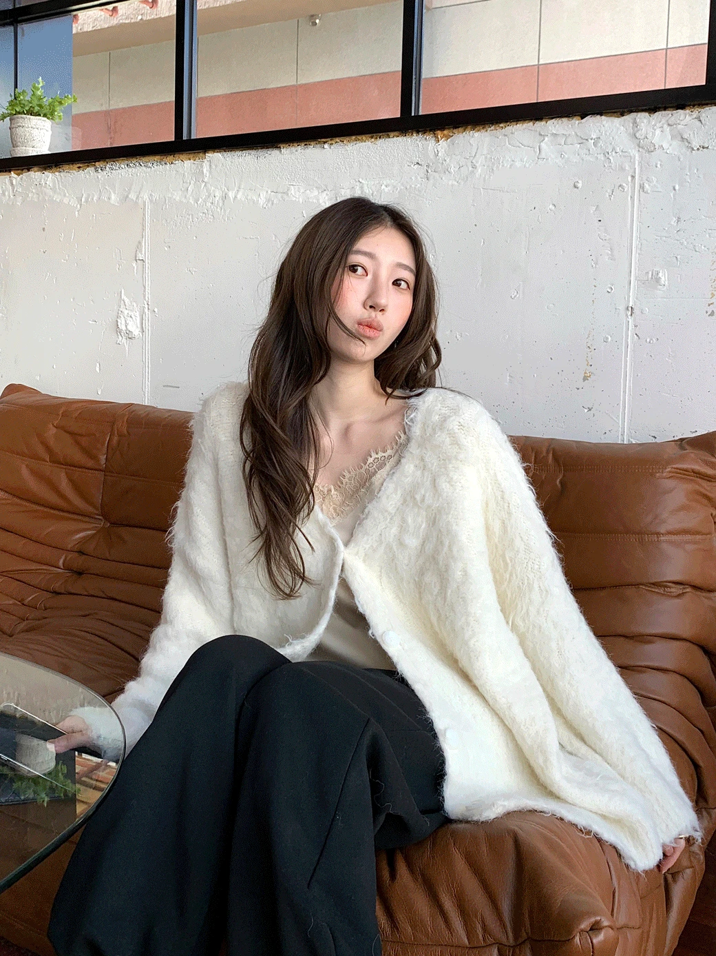 PB. Hairy Touch Over Cardigan