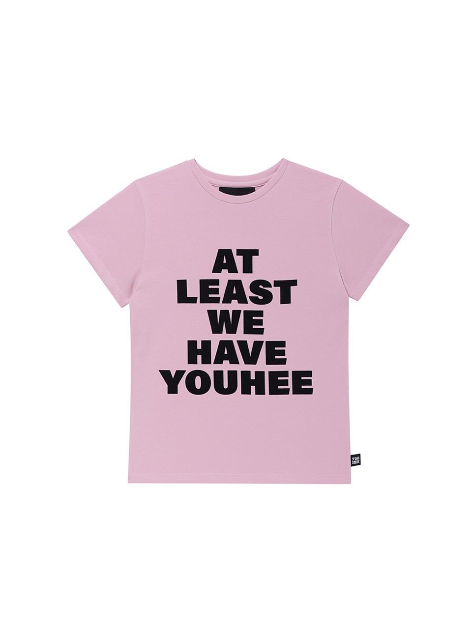YOUHEE LETTERING T-SHIRT PINK