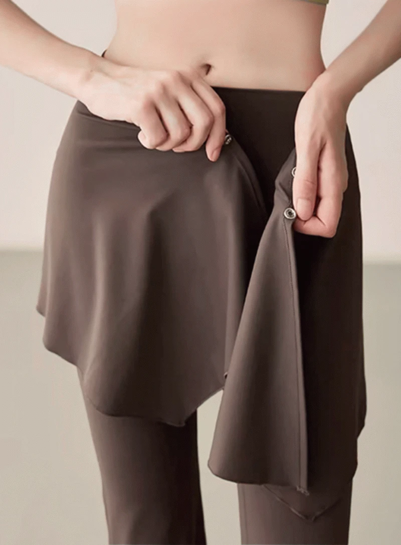 이브 스커트 부츠컷 팬츠 (3colors)